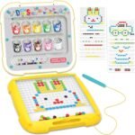2-in-1 Magnetic Dot Drawing Board & Magnetic Maze for Kids