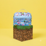 Smiggle x Minecraft Blue - Double Decker Lunch Bag
