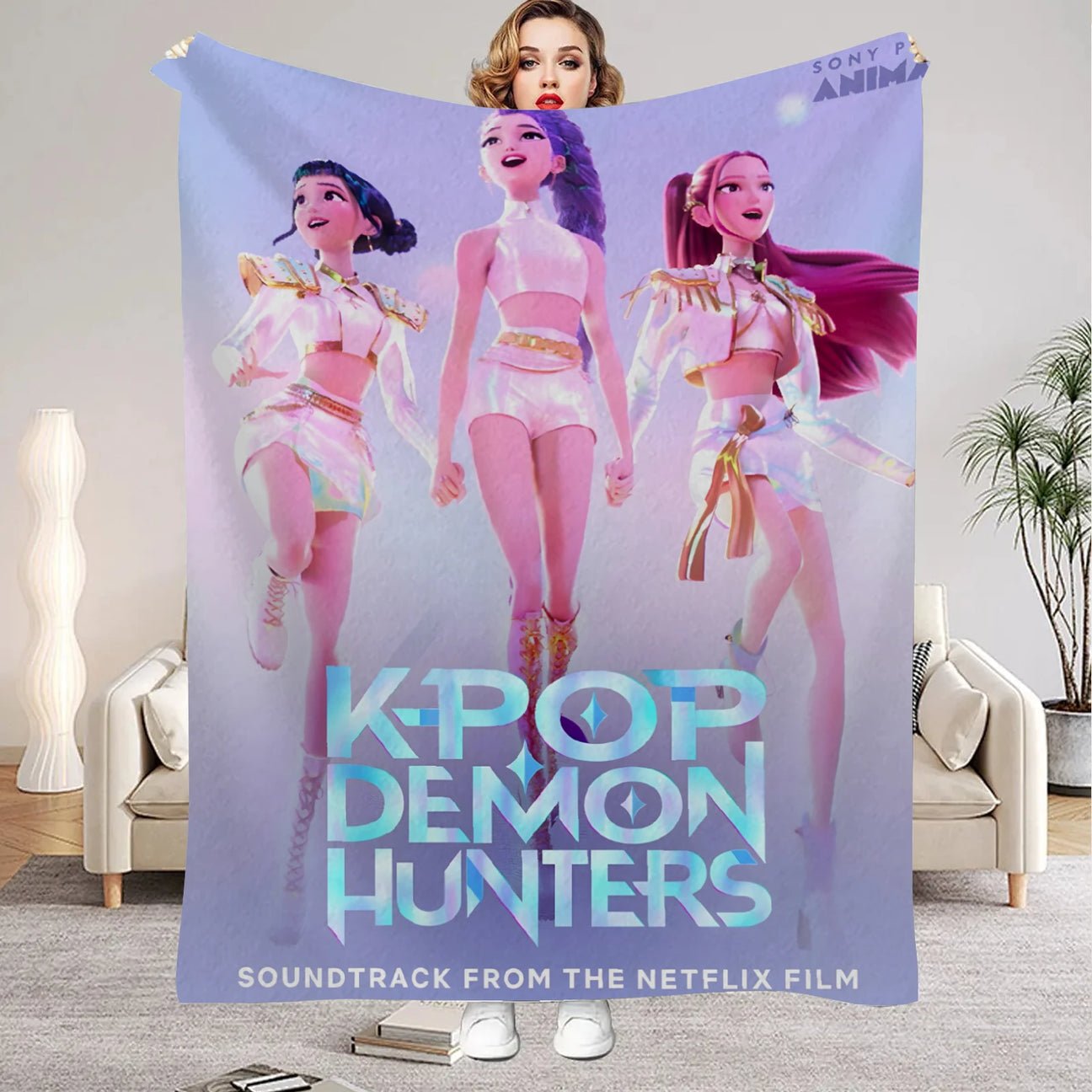 3870E159-8335-4950-8961-87E171013AAE.jpg K-Pop Demon Hunter Blanket - Image 1