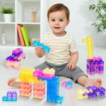 Big Gummy Blocks - 60pcs | Montessori, Sensory, Squishy and Stretchable - Image 2
