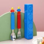 Building Blocks - Stainless Steel Spoon and Fork Set - Image 3