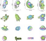 3D Space Puffy - Glow in Night Stickers - Image 2