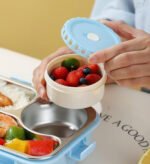 Pastel Lunchbox with 3 Compartments : For Kids and Teenagers - Image 3