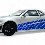 Nissan Skyline R34 GT-R 1:24 diecast scale model car collectible - Multicolor